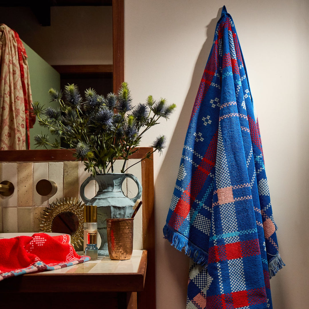 Sage x Clare Josephine Bath Sheet - Blue Bell