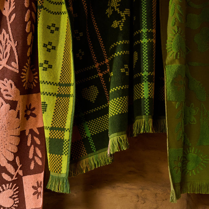 Sage x Clare Josephine Bath Sheet - Hunter Green