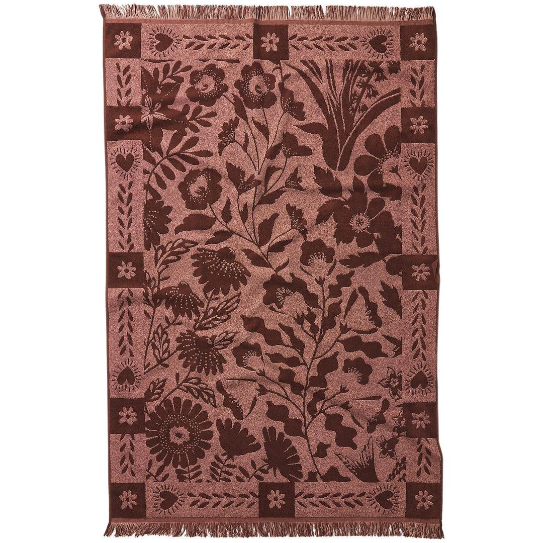 Sage x Clare Indiana Bath Sheet - Carnelian