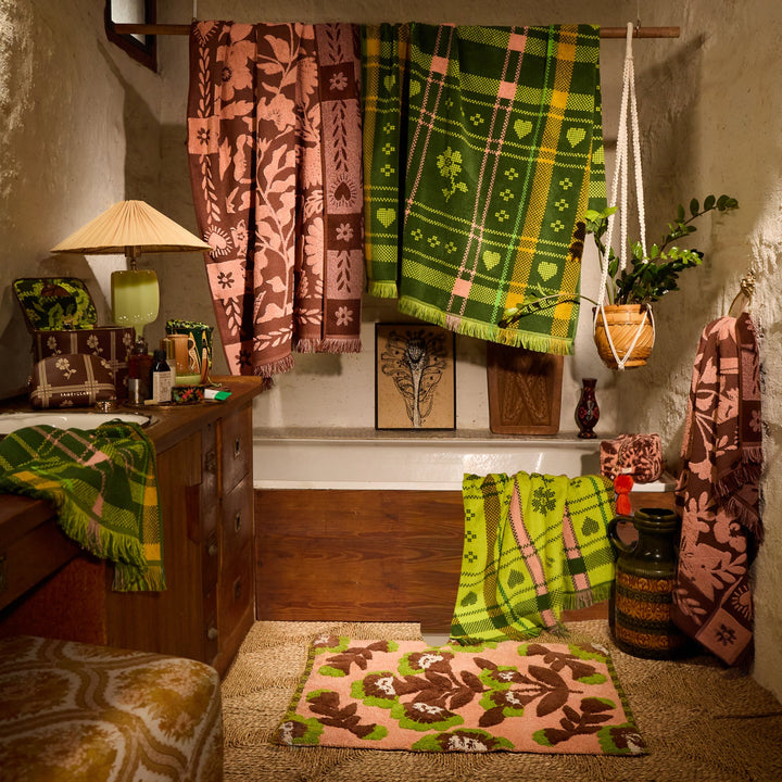 Sage x Clare Indiana Bath Sheet - Carnelian