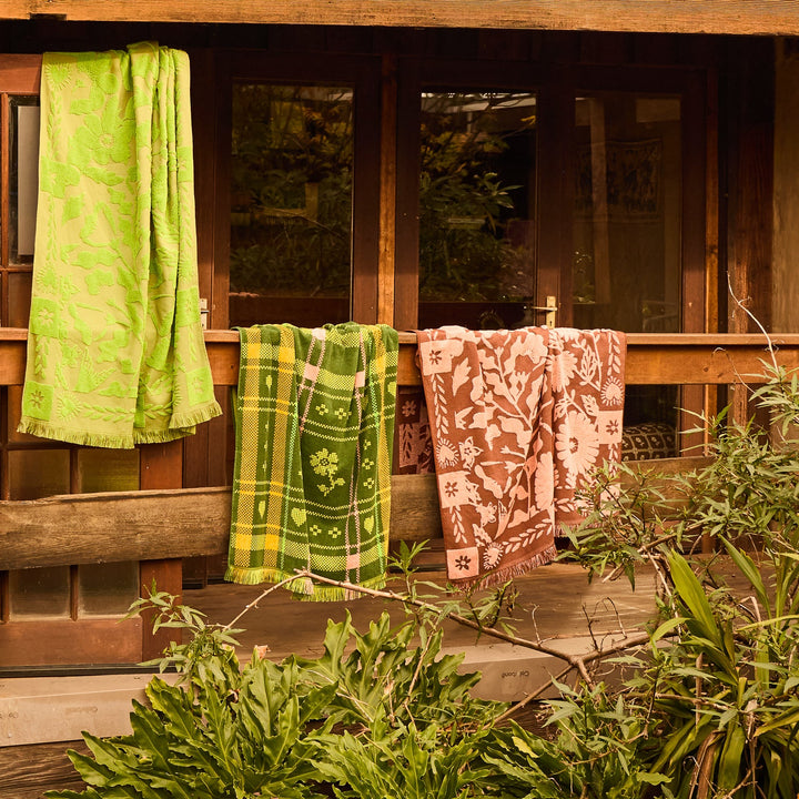 Sage x Clare Indiana Bath Sheet - Carnelian