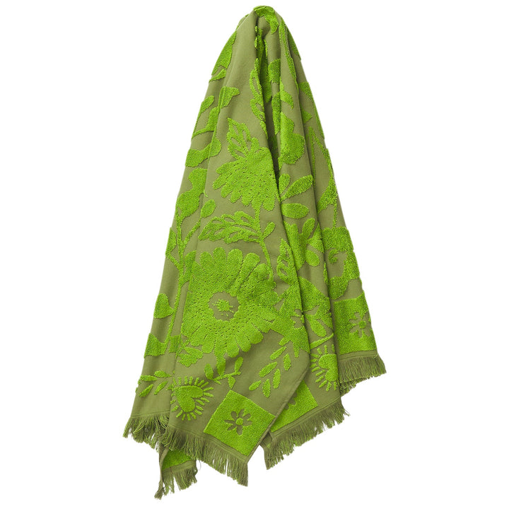 Sage x Clare Indiana Bath Sheet - Cactus Green