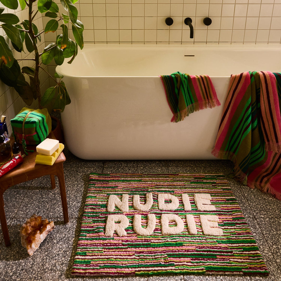 Sage x Clare Tula Nudie Bath Mat - Rosewood