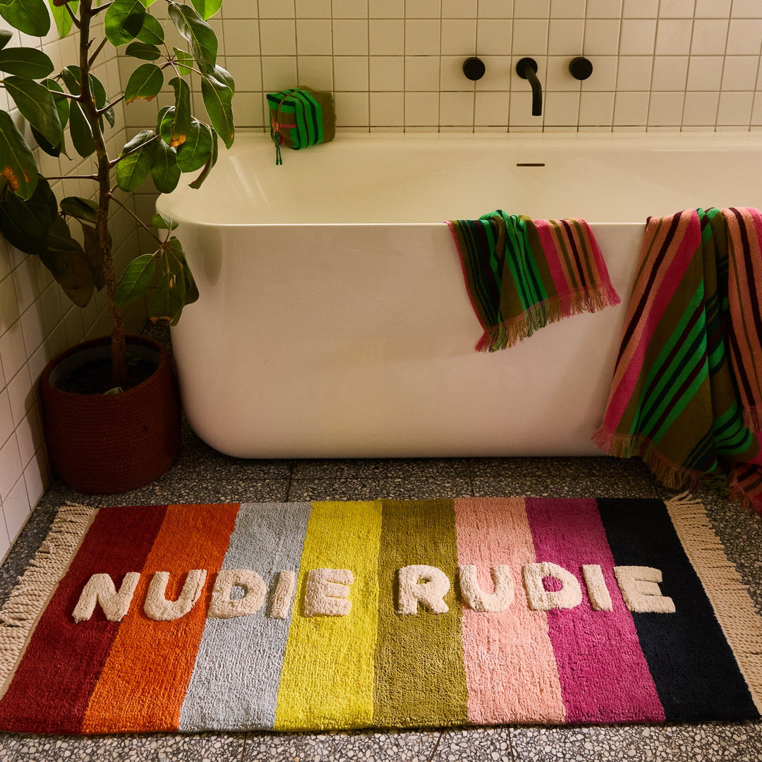 Sage x Clare Martina Nudie Rudie Bath Runner - Cornflower