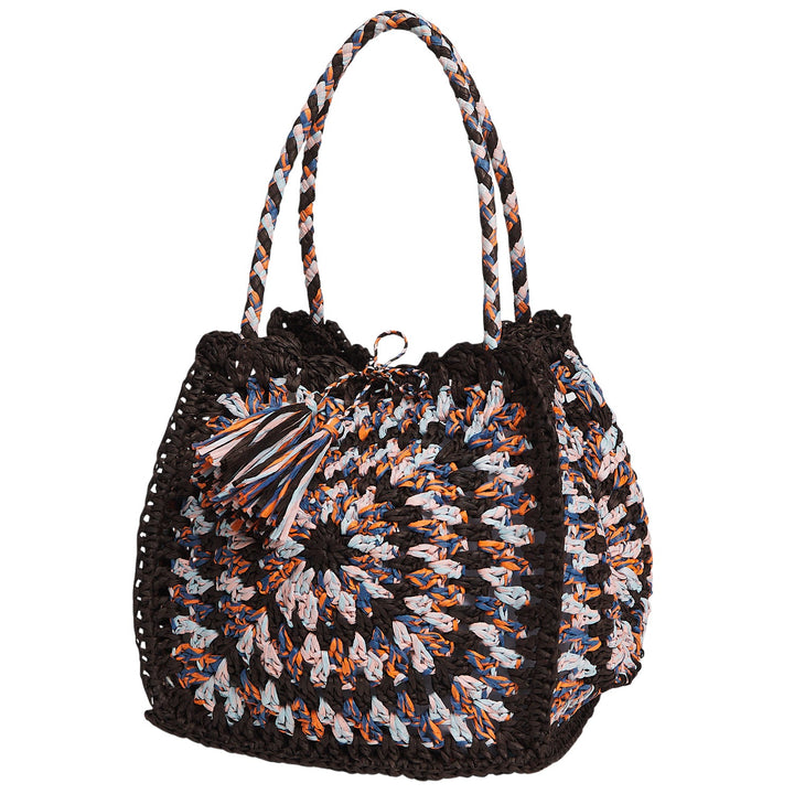Sage x Clare Solara Raffia Bag - Umber
