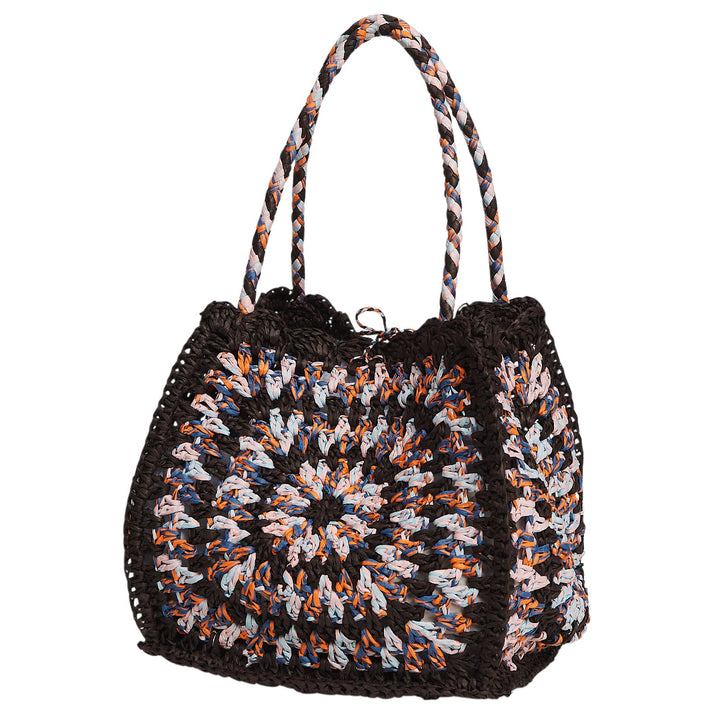 Sage x Clare Solara Raffia Bag - Umber