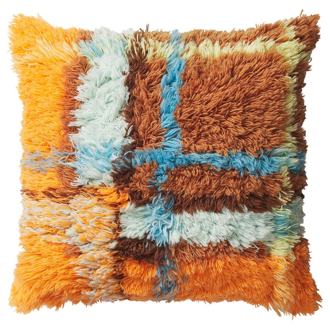 Sage x Clare Frances Shag Cushion - Sable