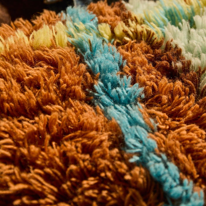 Sage x Clare Frances Shag Cushion - Sable