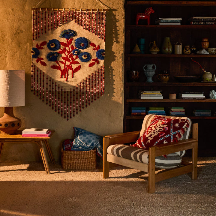 Sage x Clare Quinn Embroidered Cushion