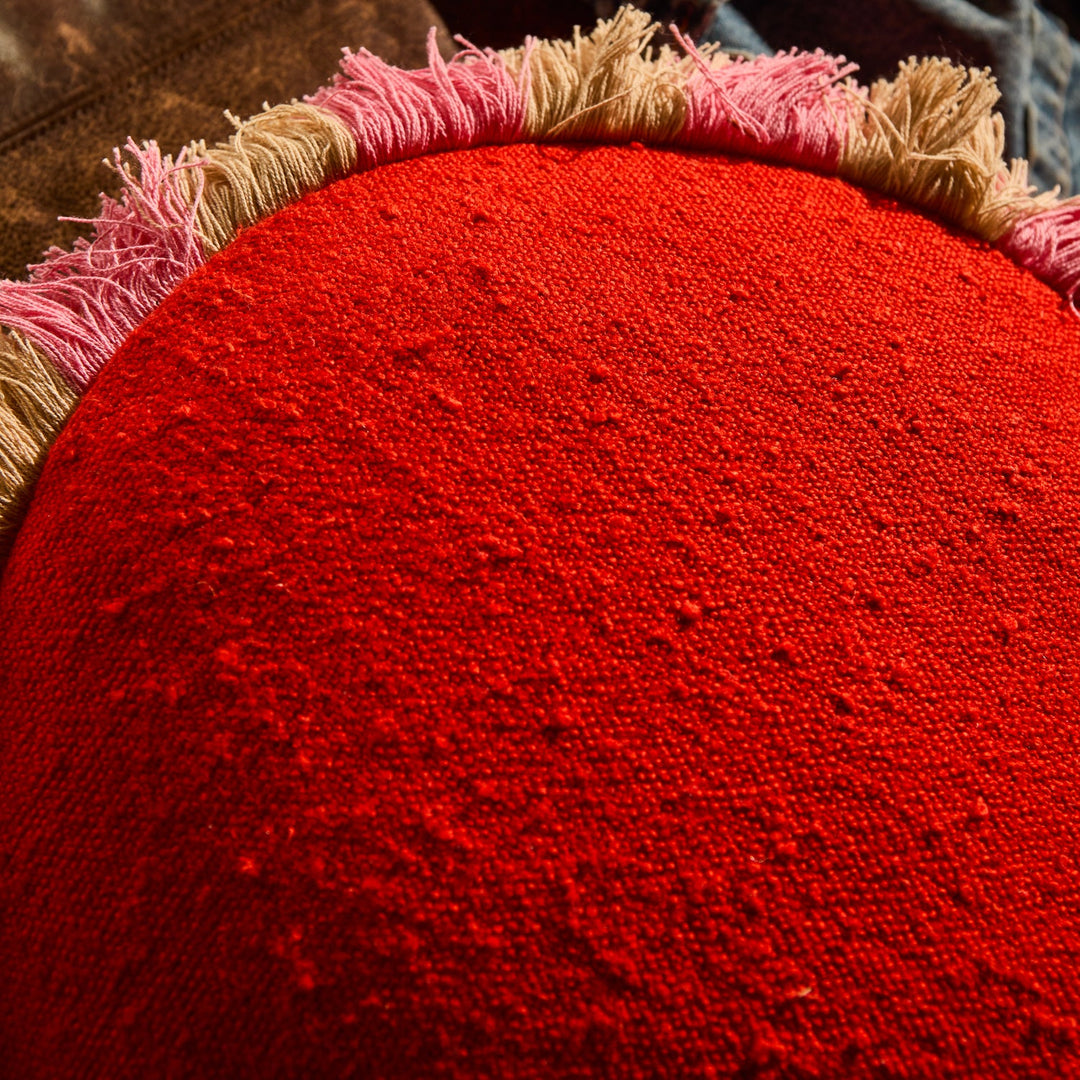 Sage x Clare Reese Round Cushion - Poppy
