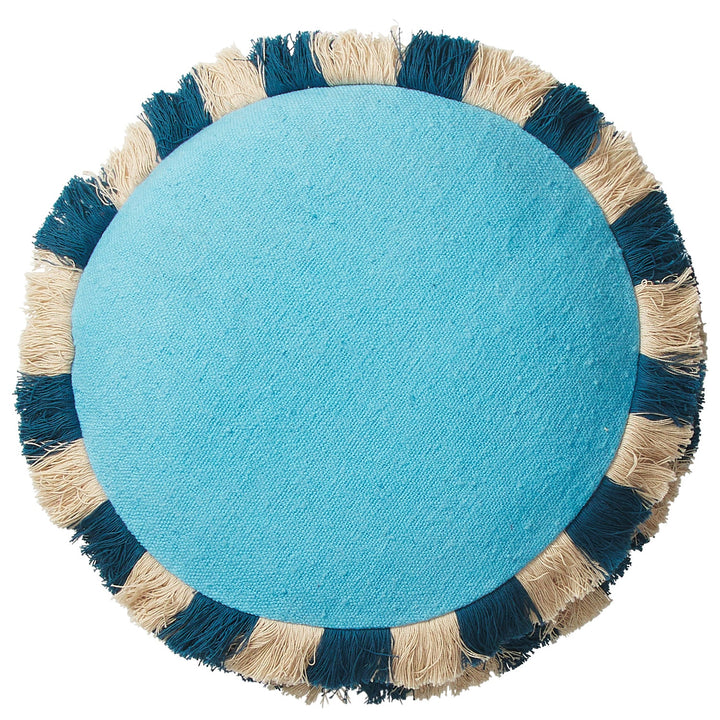 Sage x Clare Reese Round Cushion - Turquoise