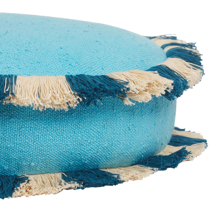 Sage x Clare Reese Round Cushion - Turquoise