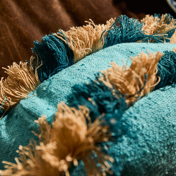 Sage x Clare Reese Round Cushion - Turquoise