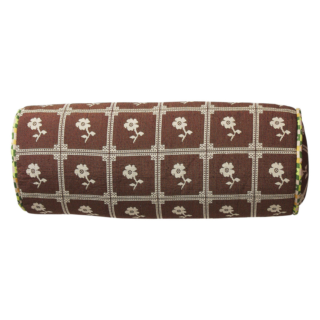 Sage x Clare Bonny Jacquard Bolster Cushion