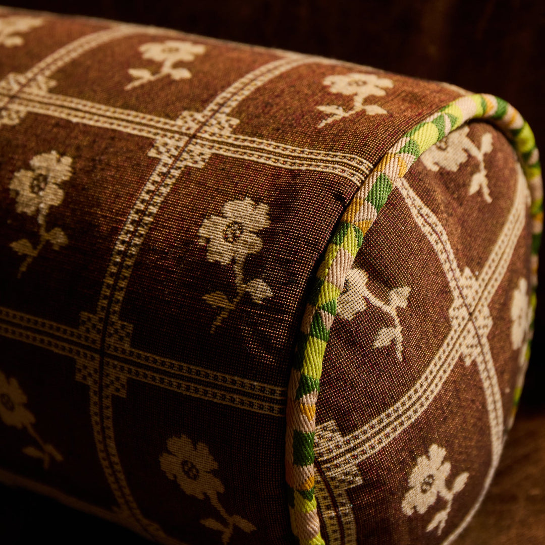 Sage x Clare Bonny Jacquard Bolster Cushion