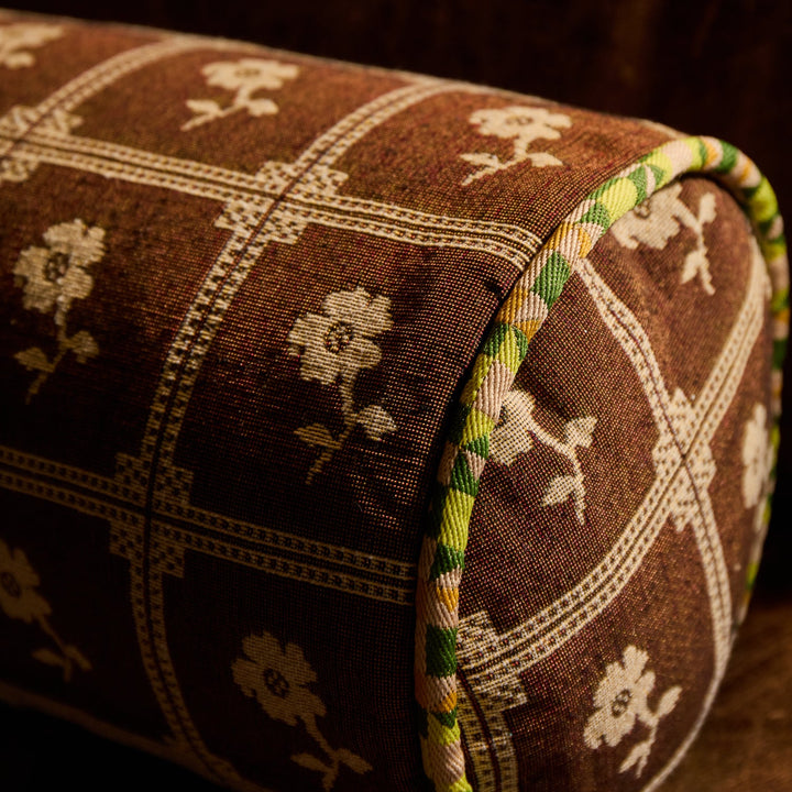 Sage x Clare Bonny Jacquard Bolster Cushion