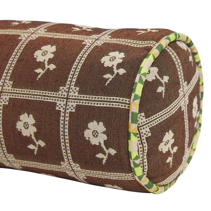 Sage x Clare Bonny Jacquard Bolster Cushion