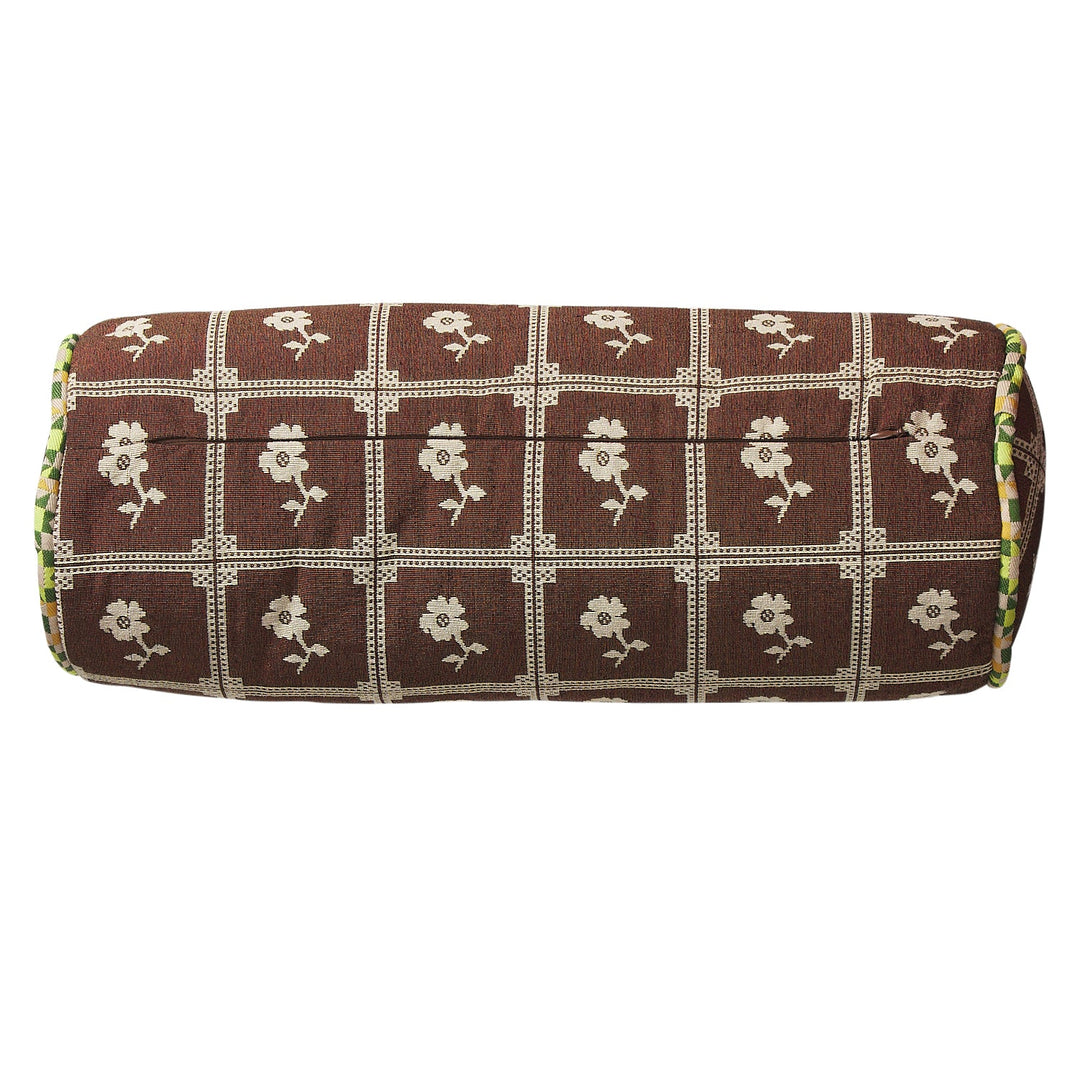 Sage x Clare Bonny Jacquard Bolster Cushion