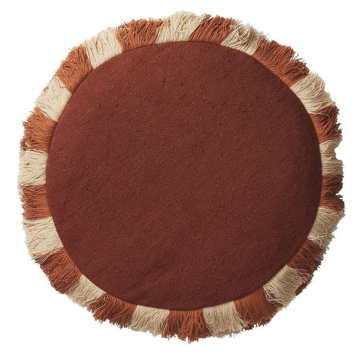 Sage x Clare Reese Round Cushion - Umber