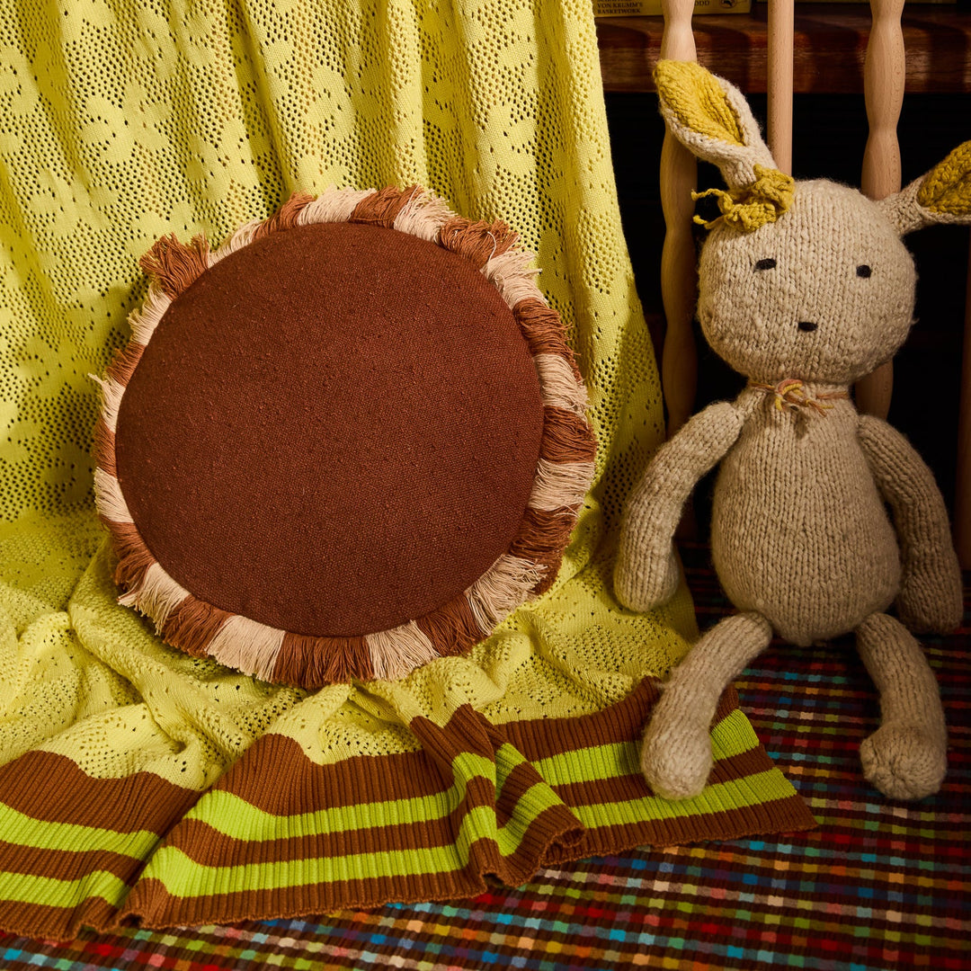 Sage x Clare Reese Round Cushion - Umber