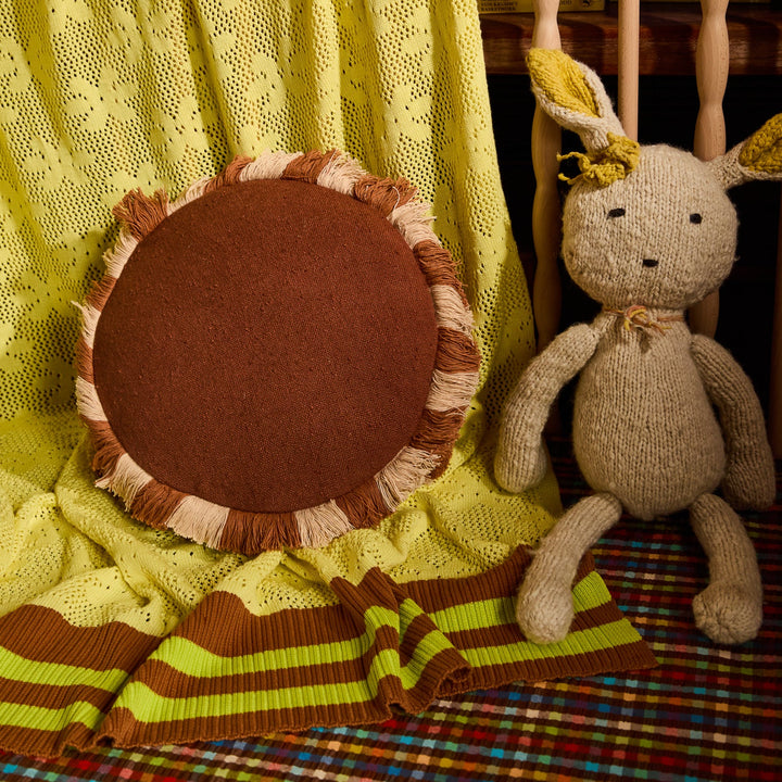 Sage x Clare Reese Round Cushion - Umber