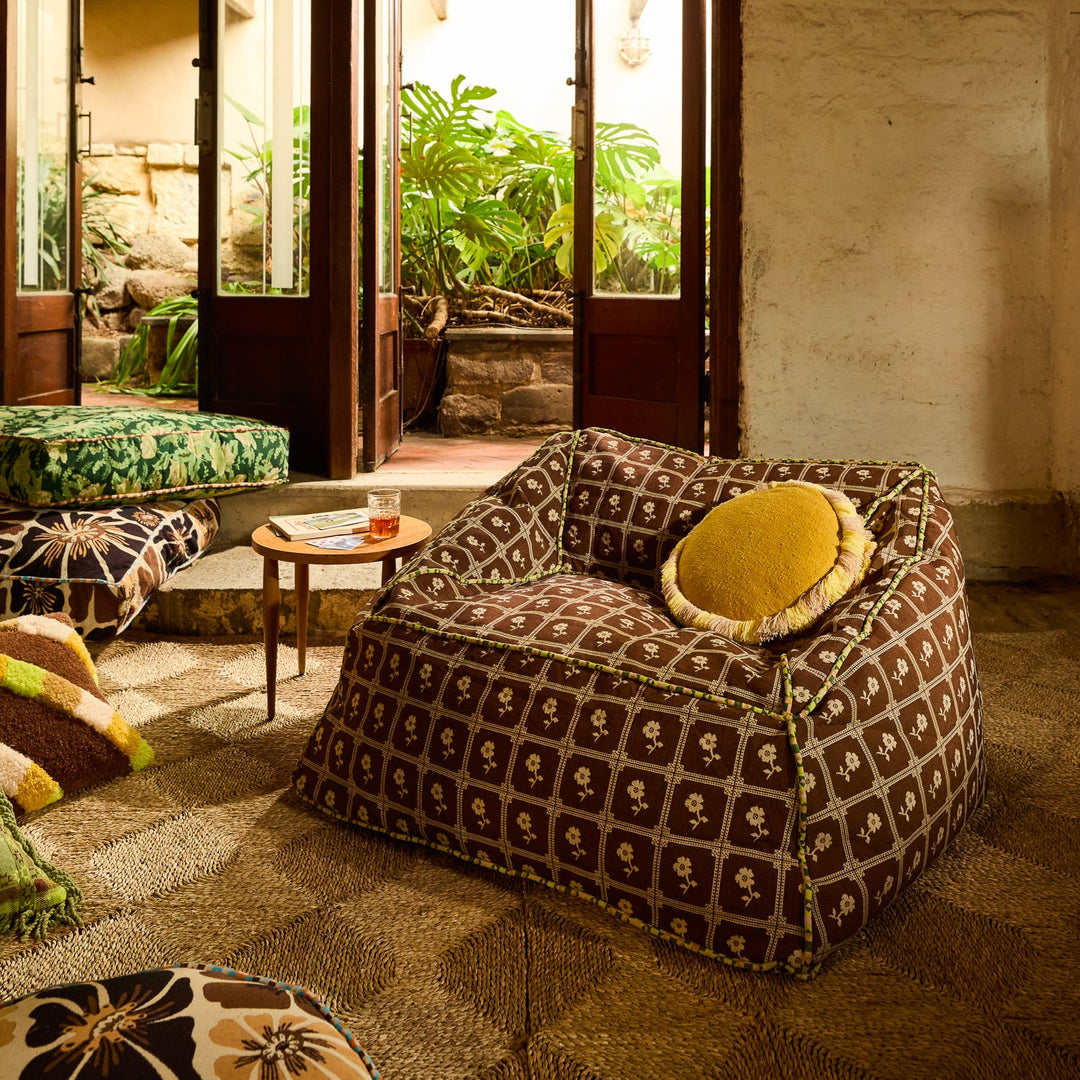 Sage x Clare Reese Round Cushion - Ochre