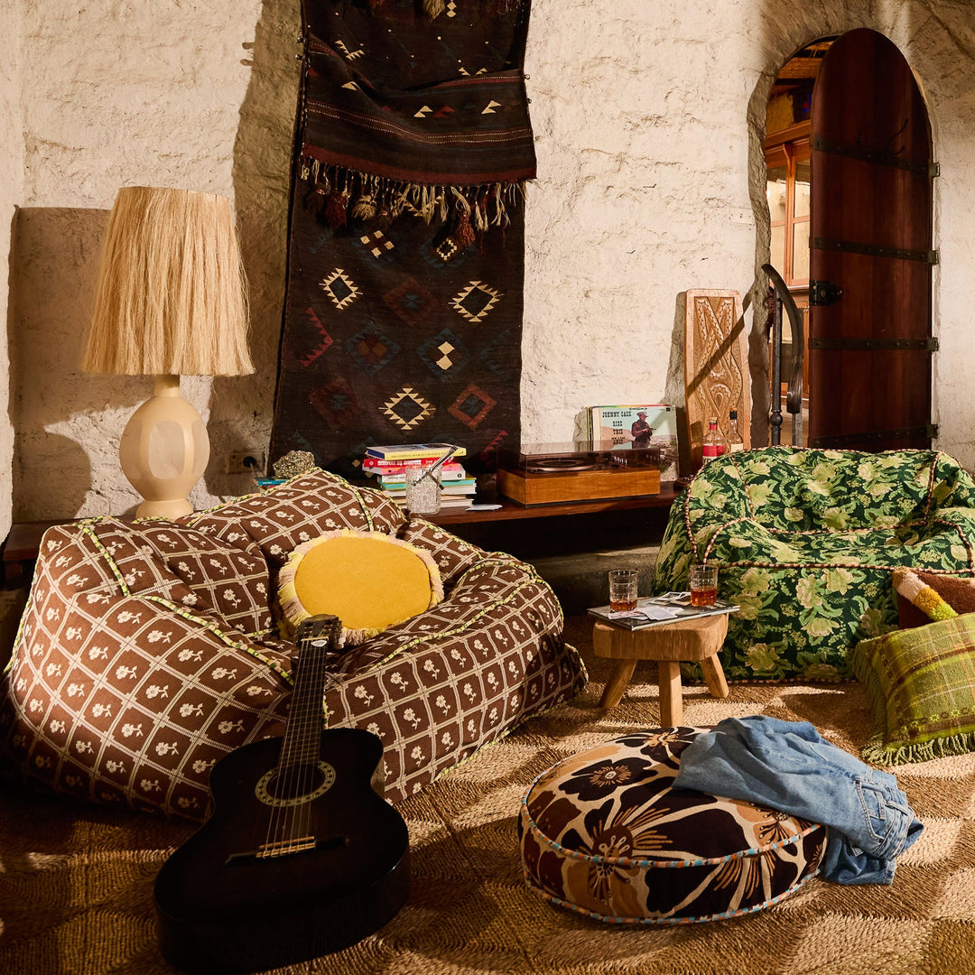 Sage x Clare Reese Round Cushion - Ochre