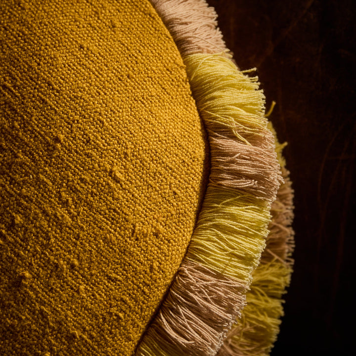 Sage x Clare Reese Round Cushion - Ochre