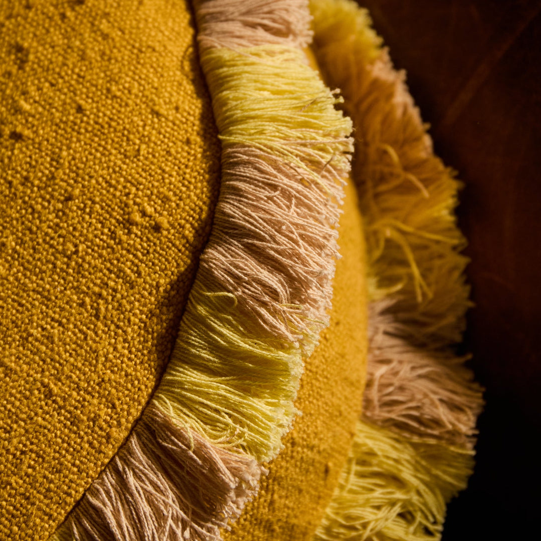 Sage x Clare Reese Round Cushion - Ochre