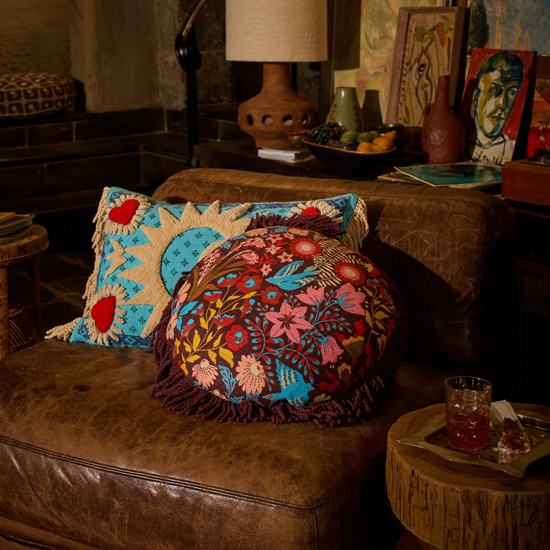 Sage x Clare Sloane Round Cushion