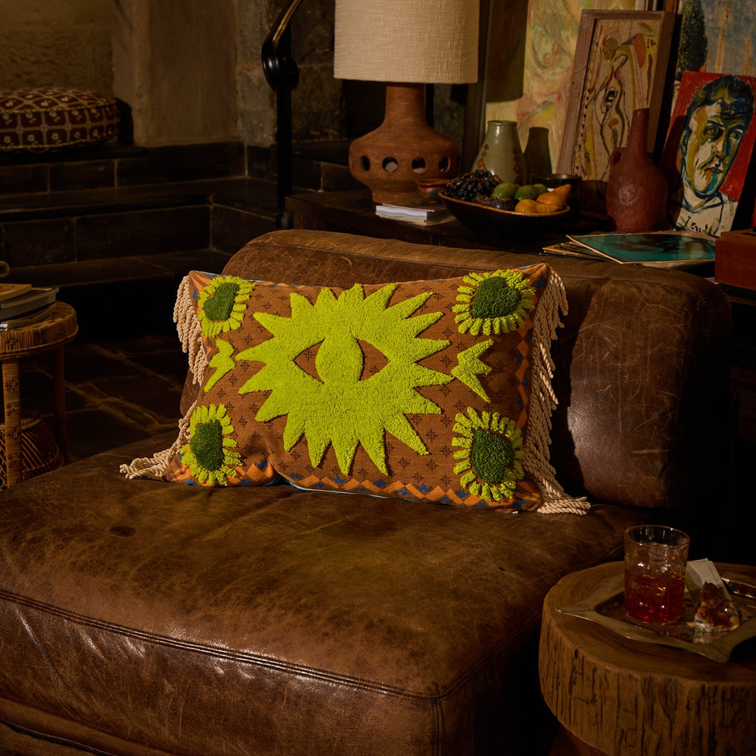 Sage x Clare Yadira Reversible Tufted Cushion