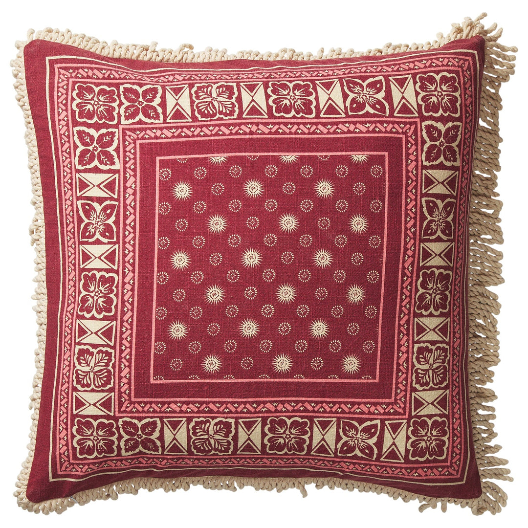 Sage x Clare Odessa Reversible Cushion - Poppy