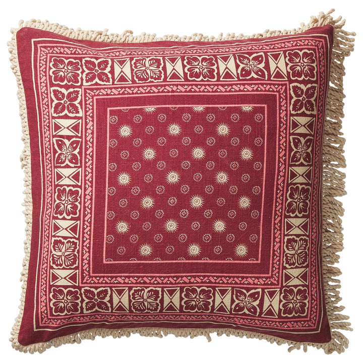 Sage x Clare Odessa Reversible Cushion - Poppy