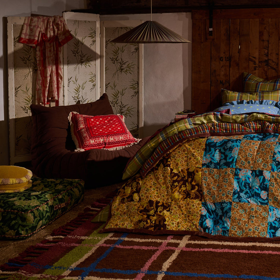 Sage x Clare Odessa Reversible Cushion - Poppy
