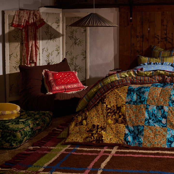 Sage x Clare Odessa Reversible Cushion - Poppy