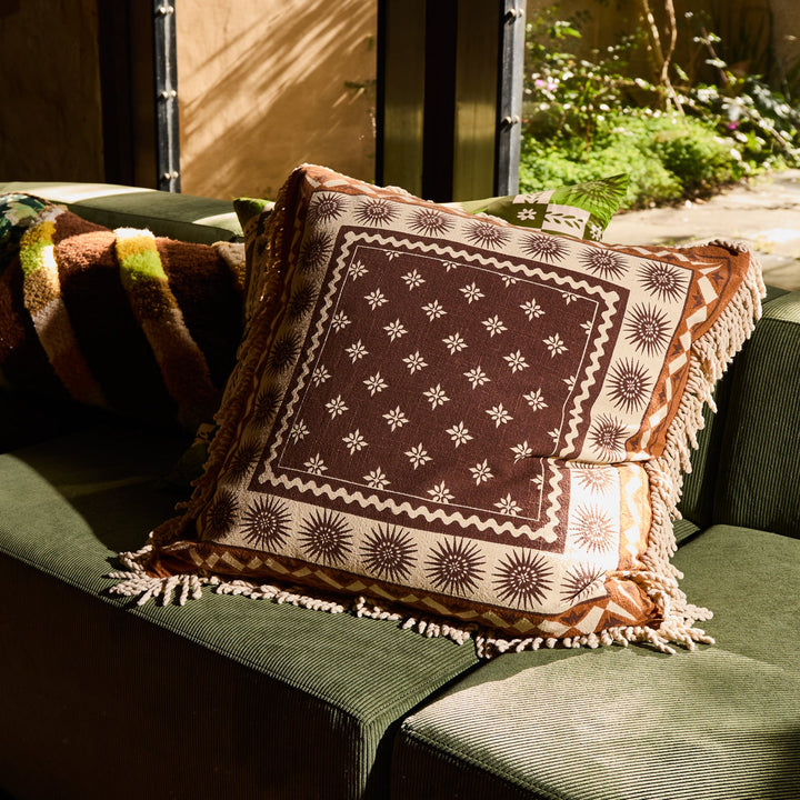 Sage x Clare Odessa Reversible Cushion - Sable