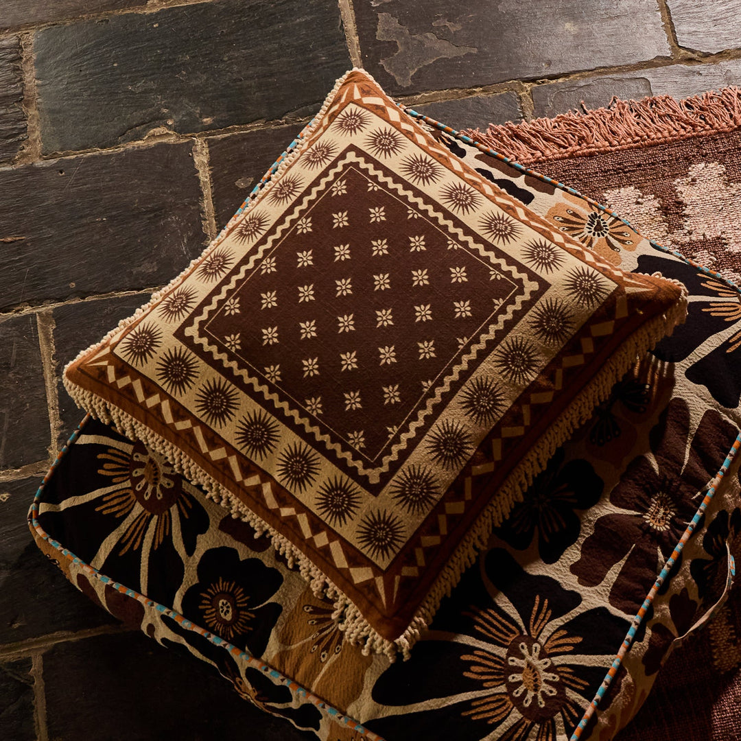 Sage x Clare Odessa Reversible Cushion - Sable