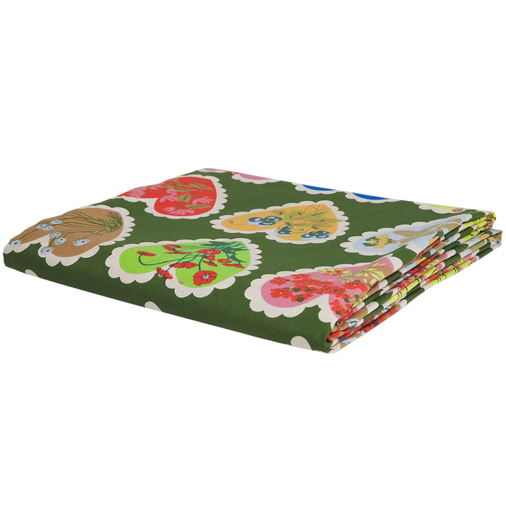 Sage x Clare Loretta Cotton Fitted Sheet - Hunter Green