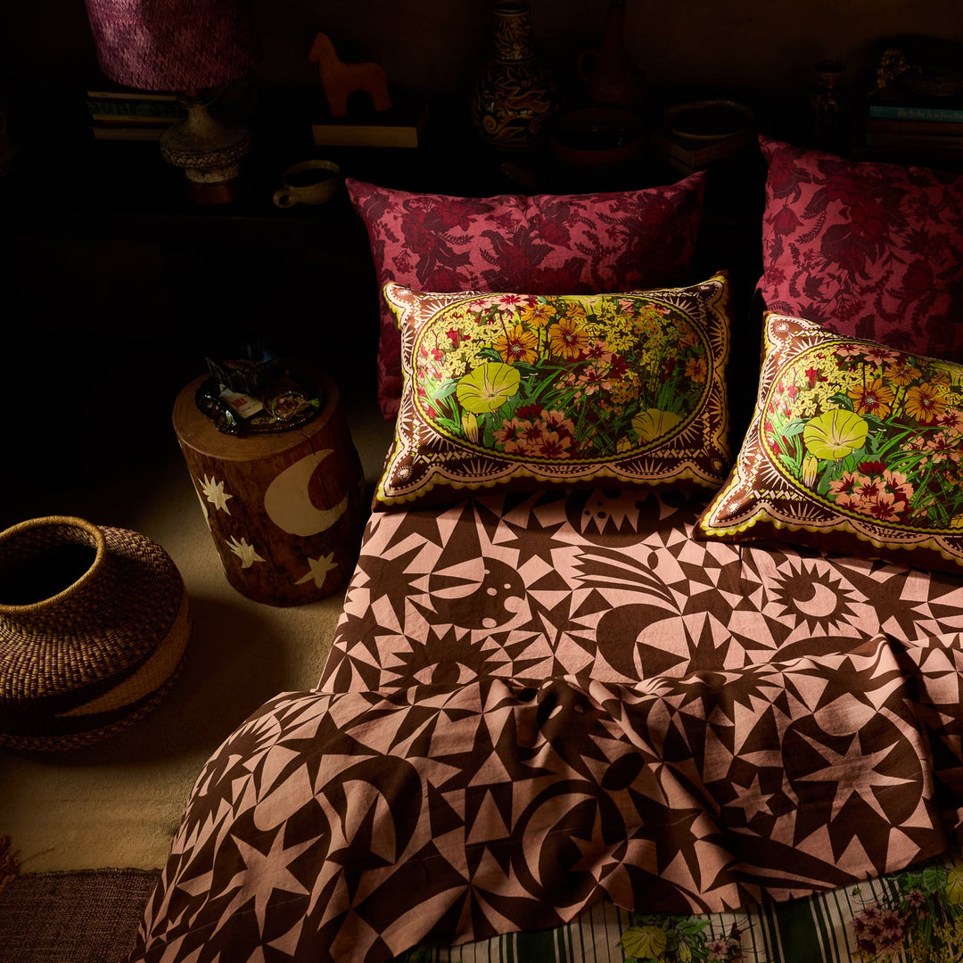 Sage x Clare Nora Linen Fitted Sheet - Carnelian