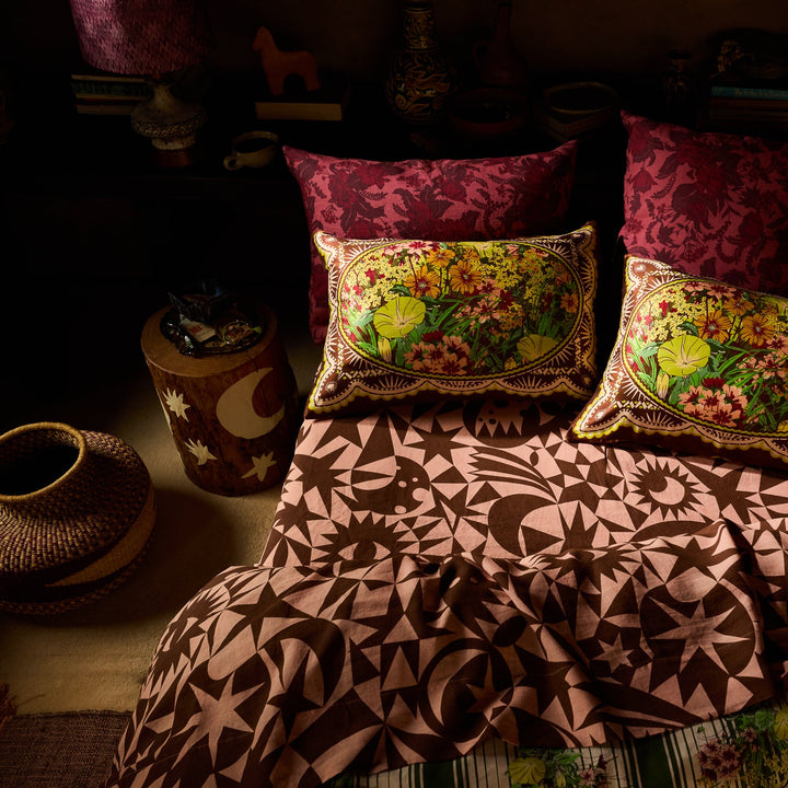 Sage x Clare Nora Linen Fitted Sheet - Carnelian