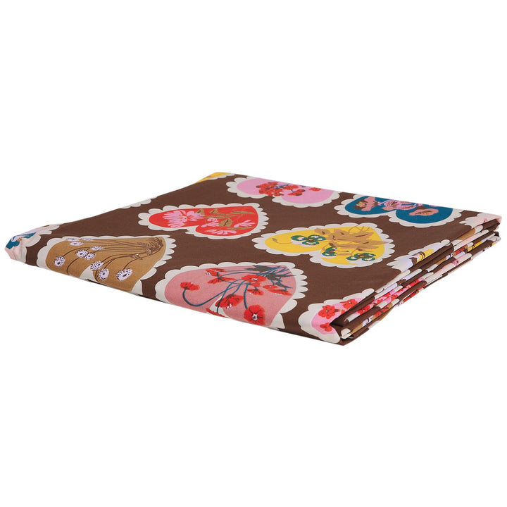Sage x Clare Loretta Cotton Fitted Sheet - Umber