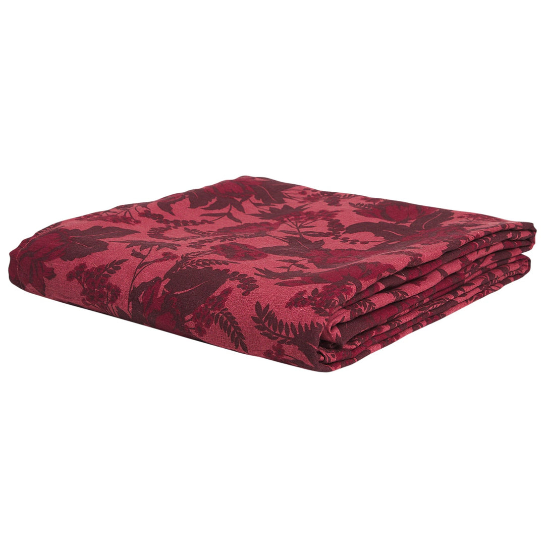 Sage x Clare Sierra Linen Fitted Sheet - Terracotta