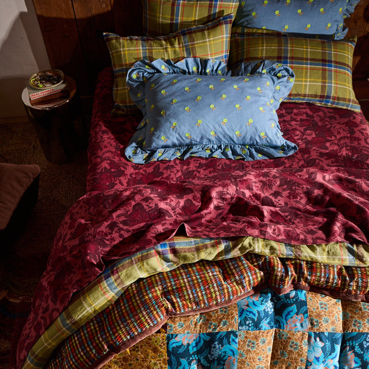Sage x Clare Sierra Linen Fitted Sheet - Terracotta