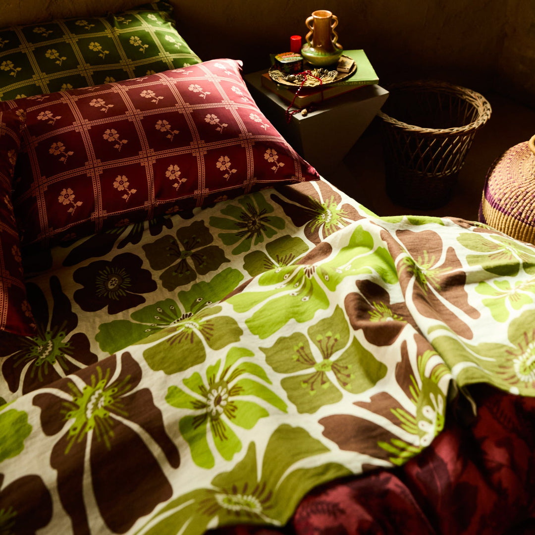 Sage x Clare Jolene Linen Fitted Sheet - Fluorite