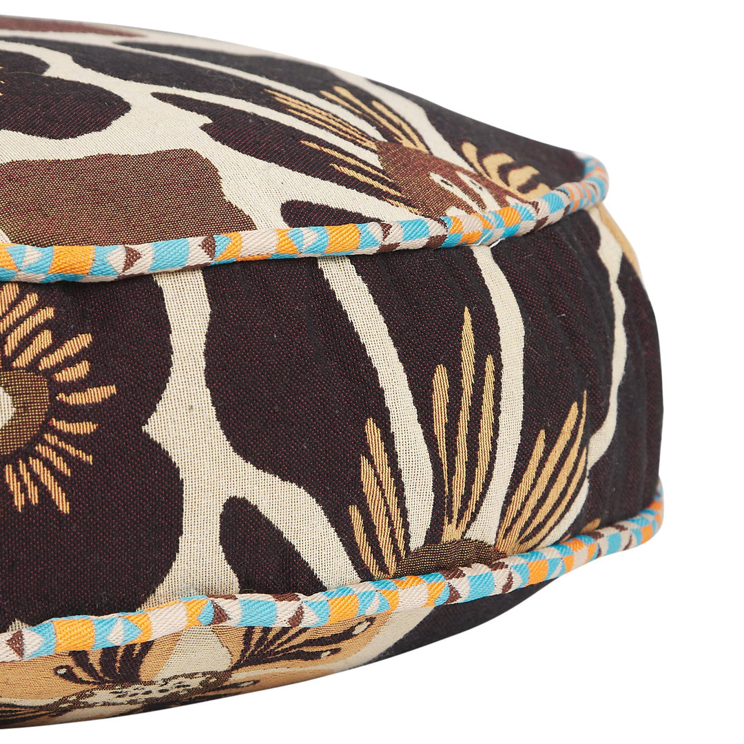 Sage x Clare Jolene Jacquard Round Floor Cushion