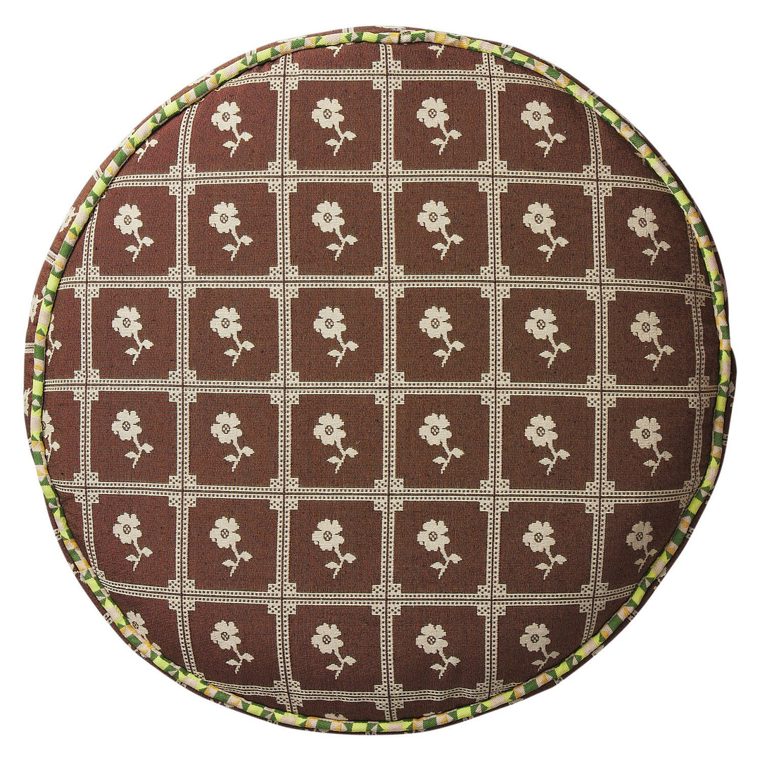 Sage x Clare Bonny Jacquard Round Floor Cushion