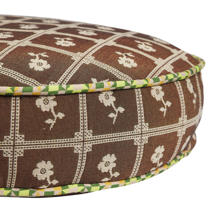 Sage x Clare Bonny Jacquard Round Floor Cushion