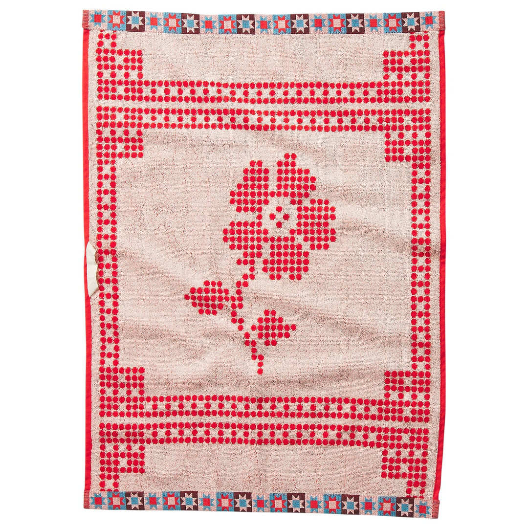Sage x Clare Bonny Hand Towel - Poppy