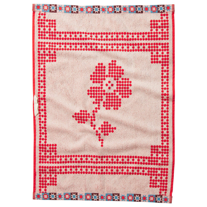 Sage x Clare Bonny Hand Towel - Poppy