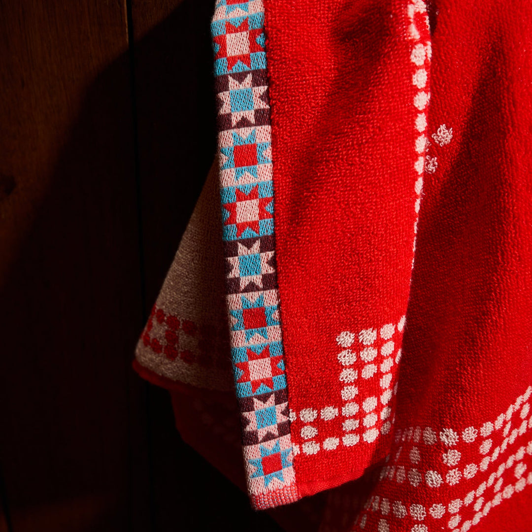 Sage x Clare Bonny Hand Towel - Poppy